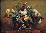 Eugene Delacroix Canvas Paintings - Flowers